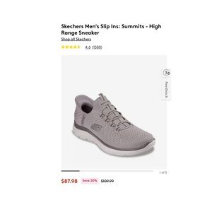 ⭐️FALL SALE ⭐️BNWT Men’s Sketchers High Summit Slip On. Size 13.